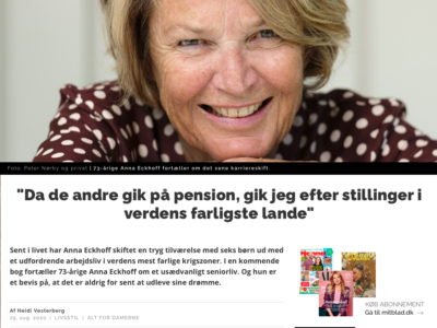 Artikel: Et usædvanligt seniorliv i verdens brændpunkter